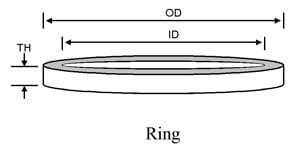 Piezoceramic ring