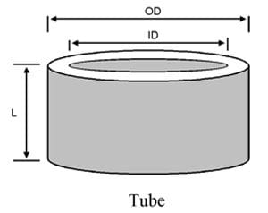 Piezoceramic tube